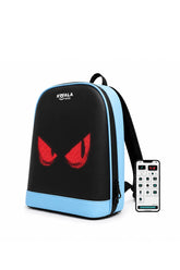 Blue LED Backpack with App Controlled Custom Text and Animation Display