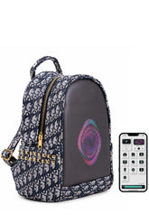Black Designer Style LED Backpack with App Controlled Digital Screen