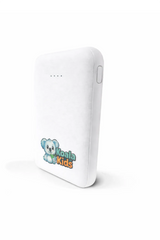 White power bank with Koala Kids logo 