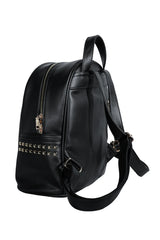App Controlled Black Leather LED Backpack Showing Custom Graphics