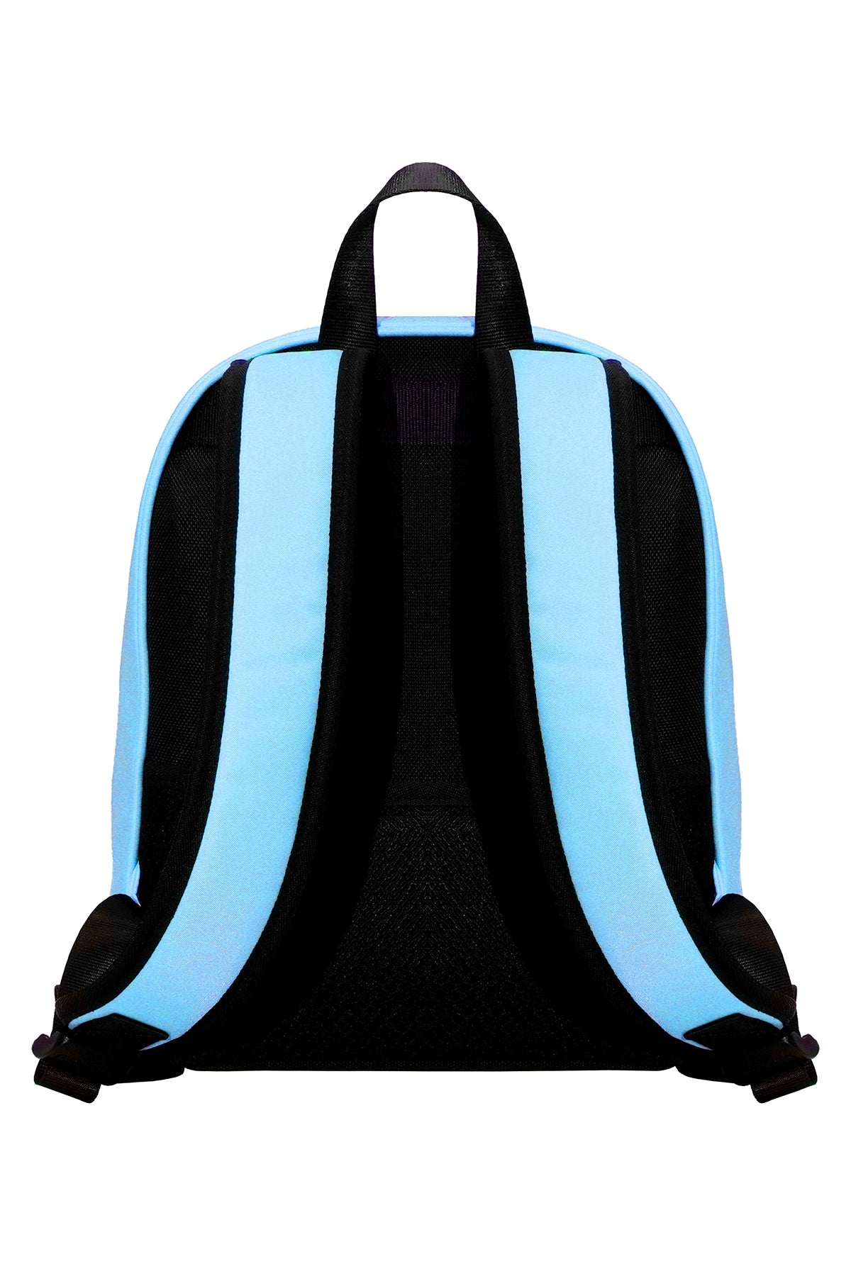 Blue LED Backpack Back View with Adjustable Padded Shoulder Straps