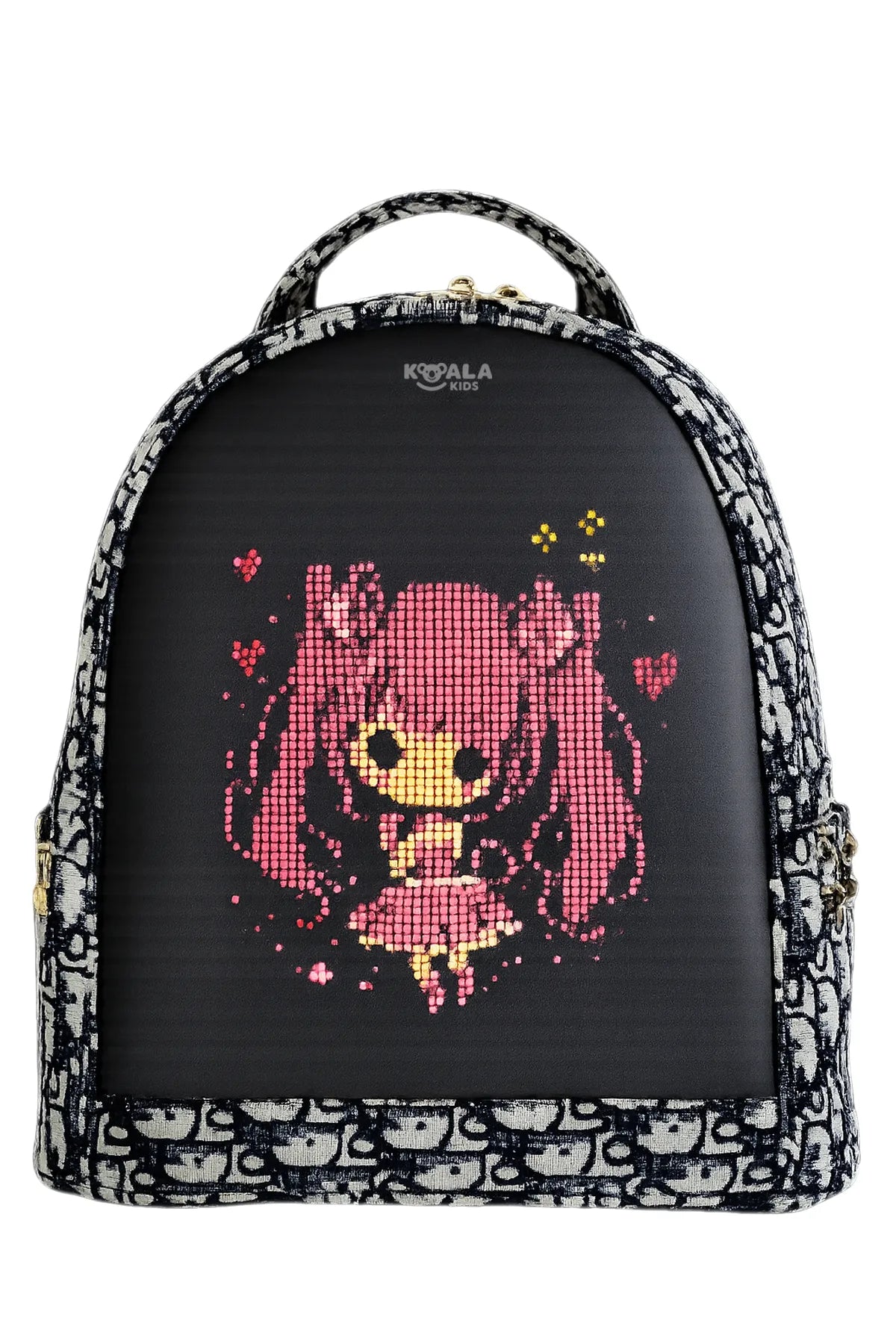 Designer Pattern LED Backpack with Customizable Digital Display