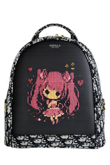 Designer Pattern LED Backpack with Customizable Digital Display
