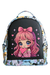 Graffiti LED Backpack with Custom Anime Girl Animation Display for women
