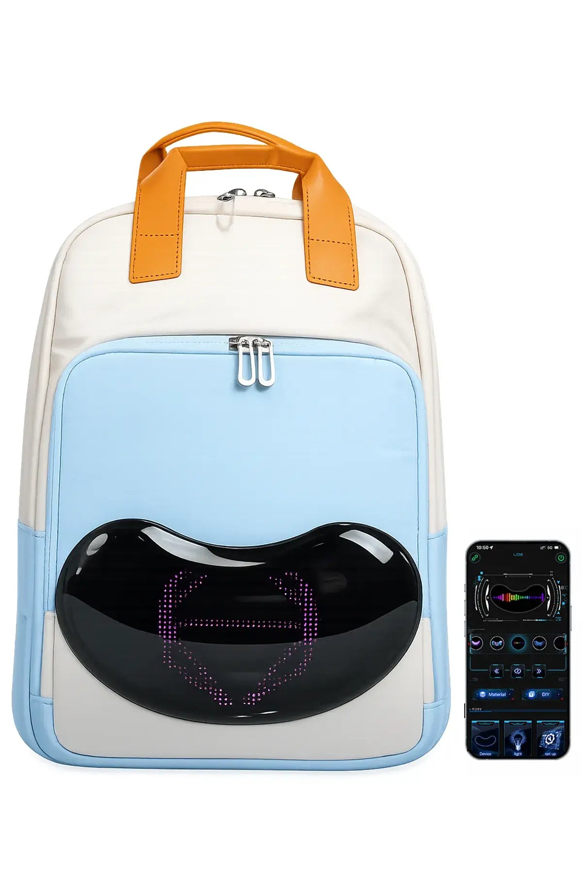 Fade Streak LED Backpack — App-Controlled Campus, School & Travel Bag