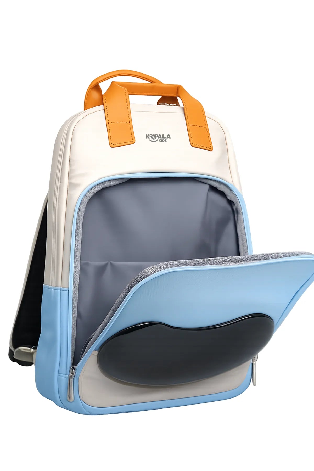 Smart LED Backpack Open Showing Spacious Storage Compartment