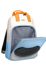 Smart LED Backpack Open Showing Spacious Storage Compartment